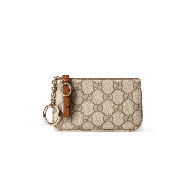 GUCCI GG EMBLEM KEY POUCH 819113 (12*7.5cm)